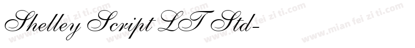 Shelley Script LT Std字体转换